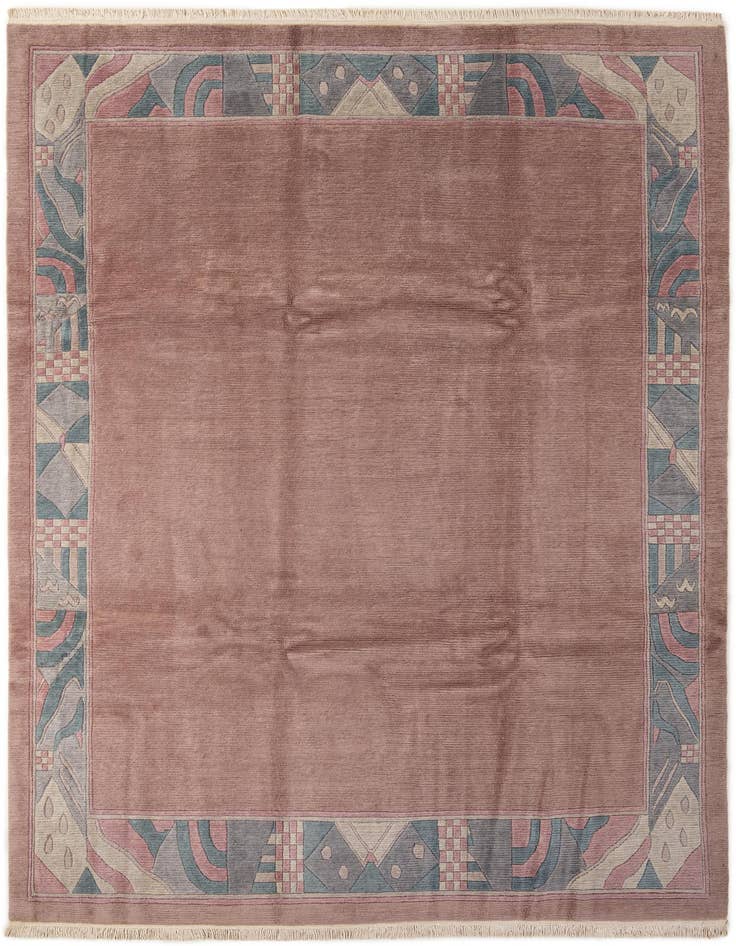 Detail image of 8' 4 x 11' 7 Hand Knotted Tibet Wool Rug