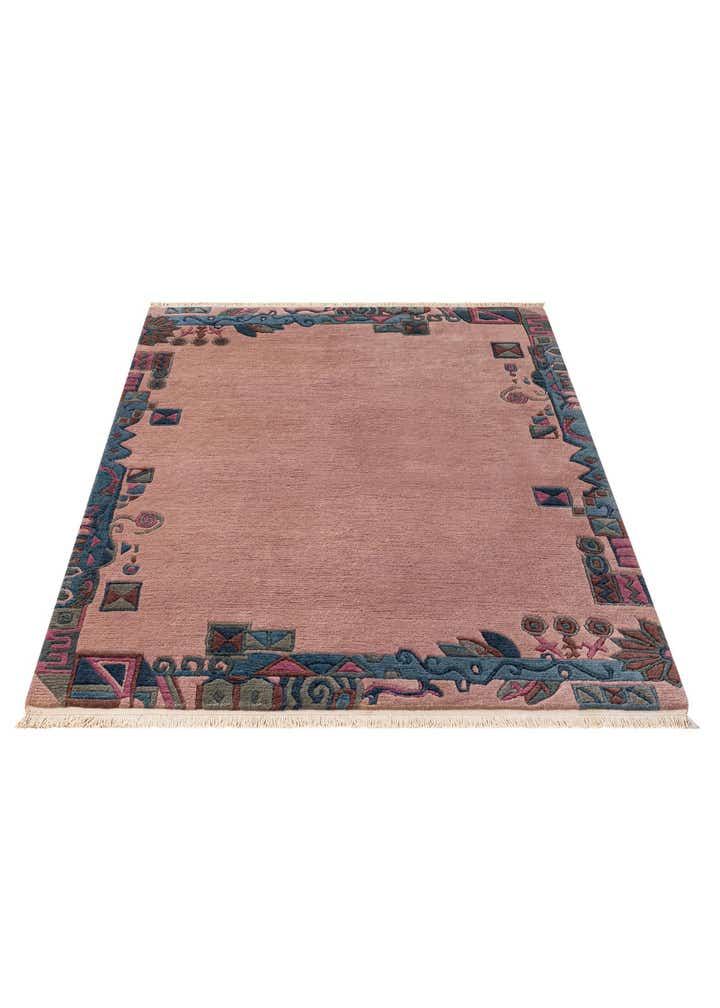 4' 1 x 5' 9 Hand Knotted Tibet Wool Rug