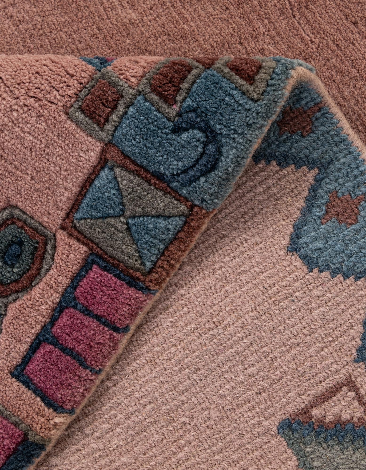 4' 1 x 5' 9 Hand Knotted Tibet Wool Rug