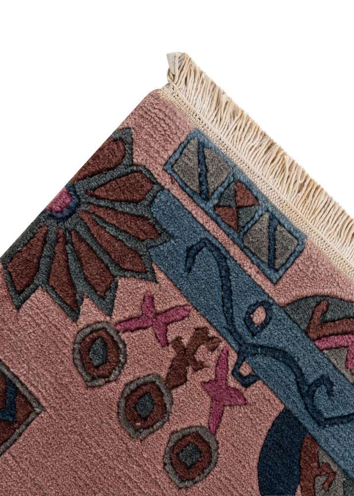 4' 1 x 5' 9 Hand Knotted Tibet Wool Rug