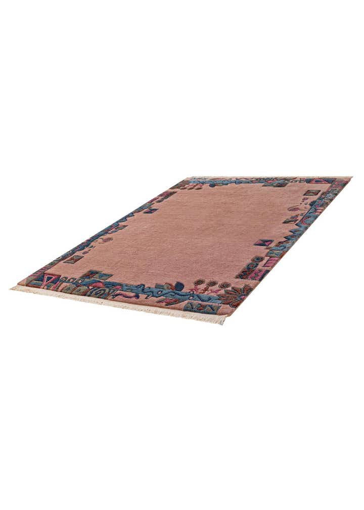 4' 1 x 5' 9 Hand Knotted Tibet Wool Rug