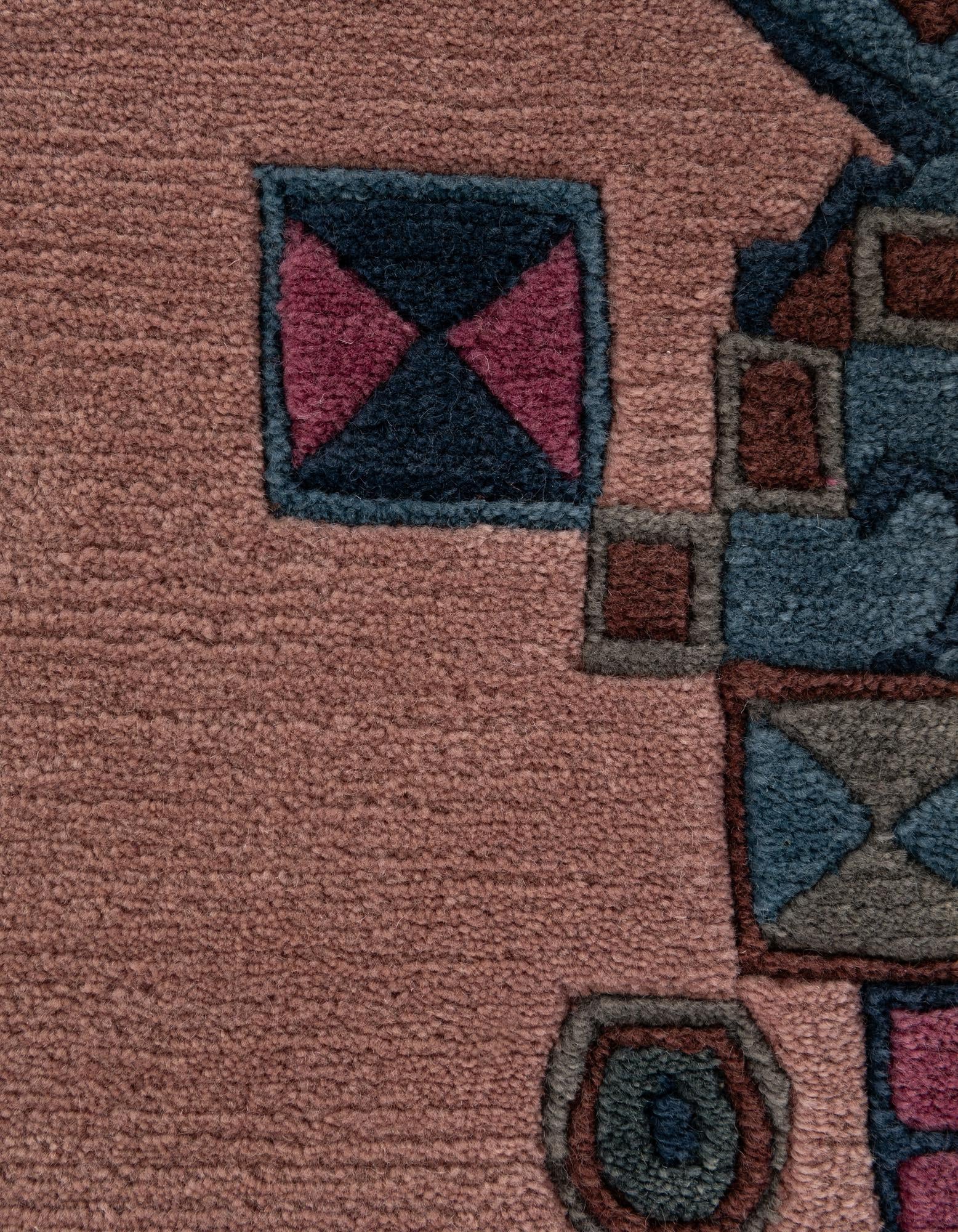 4' 1 x 5' 9 Hand Knotted Tibet Wool Rug