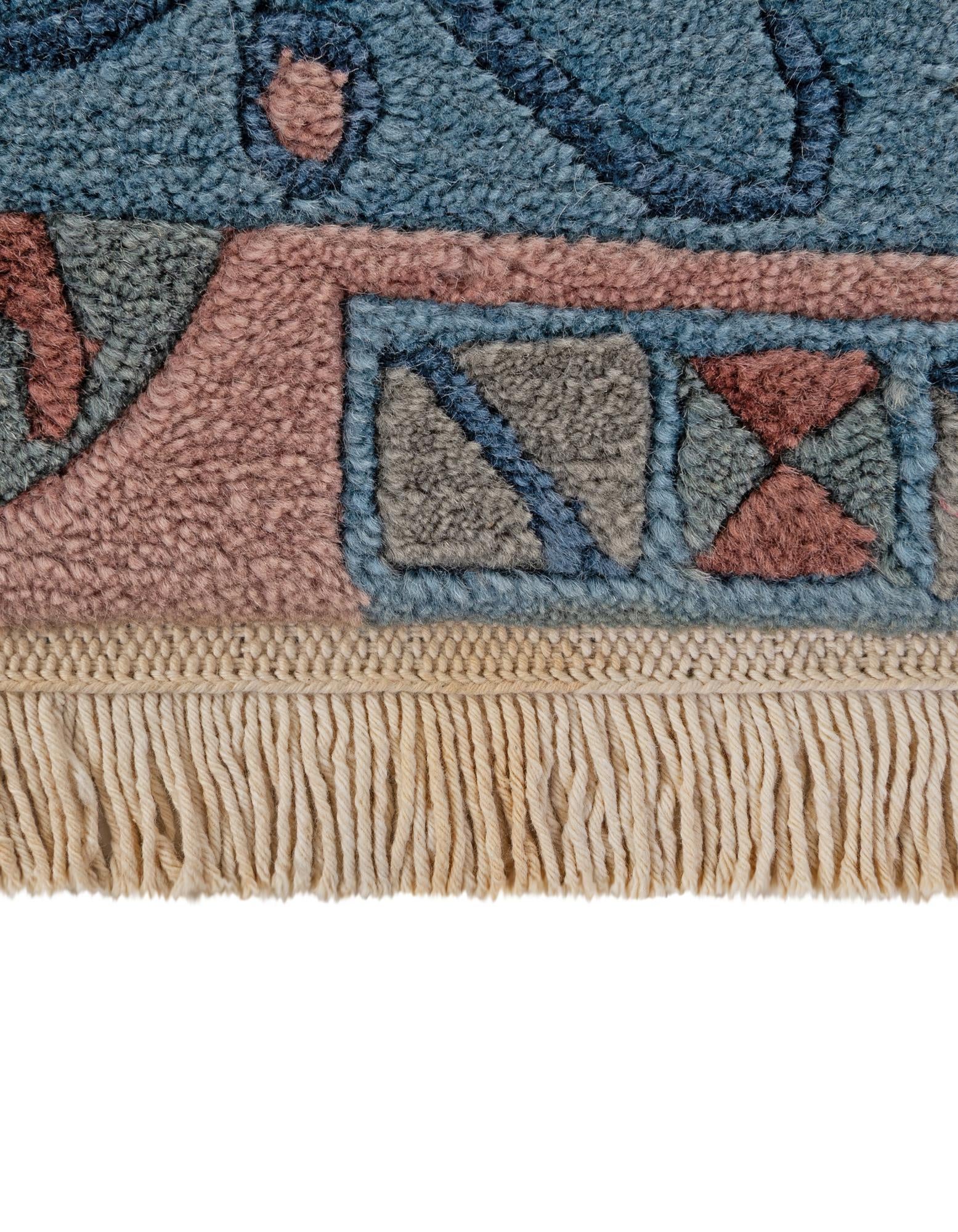 4' 1 x 5' 9 Hand Knotted Tibet Wool Rug