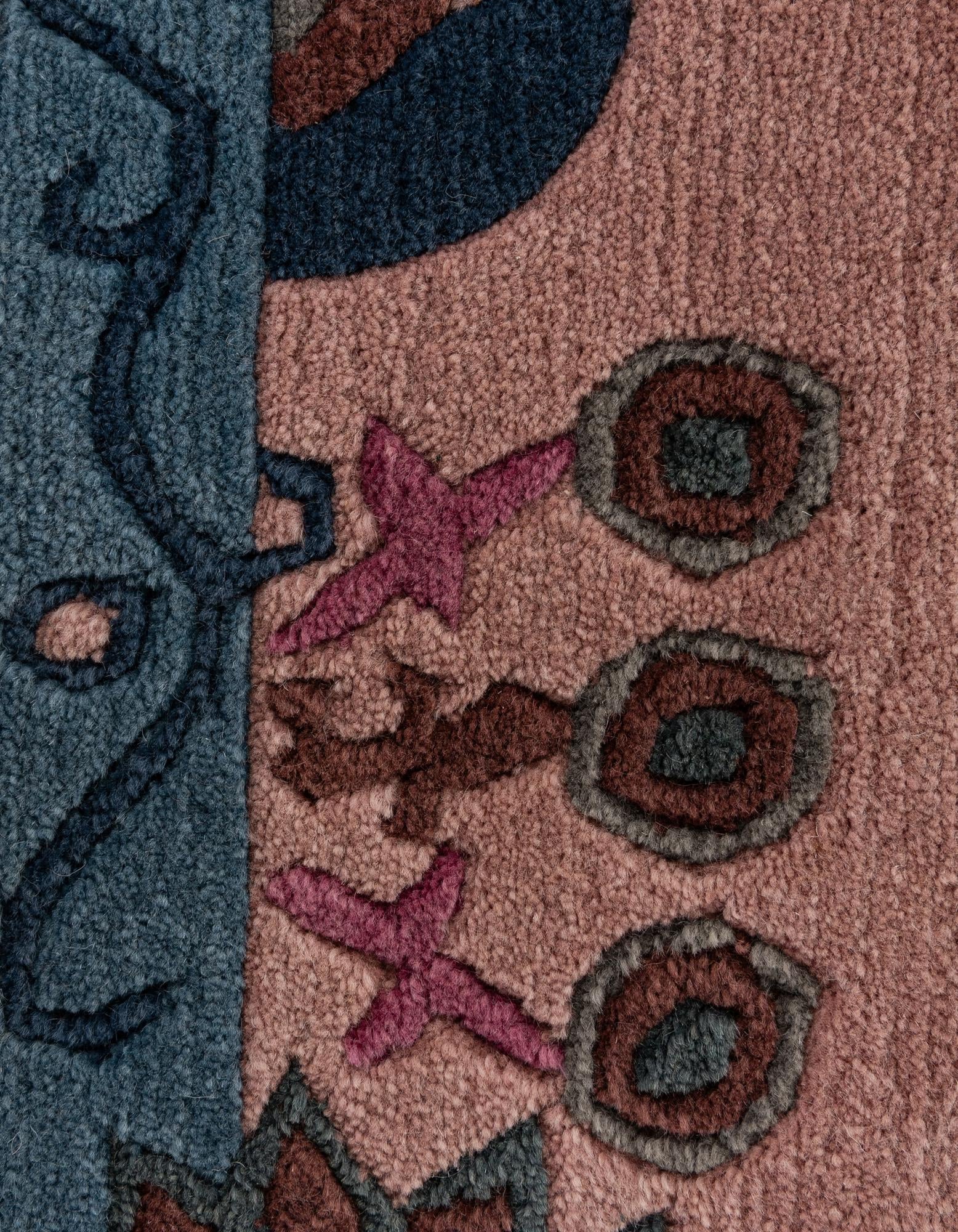 4' 1 x 5' 9 Hand Knotted Tibet Wool Rug