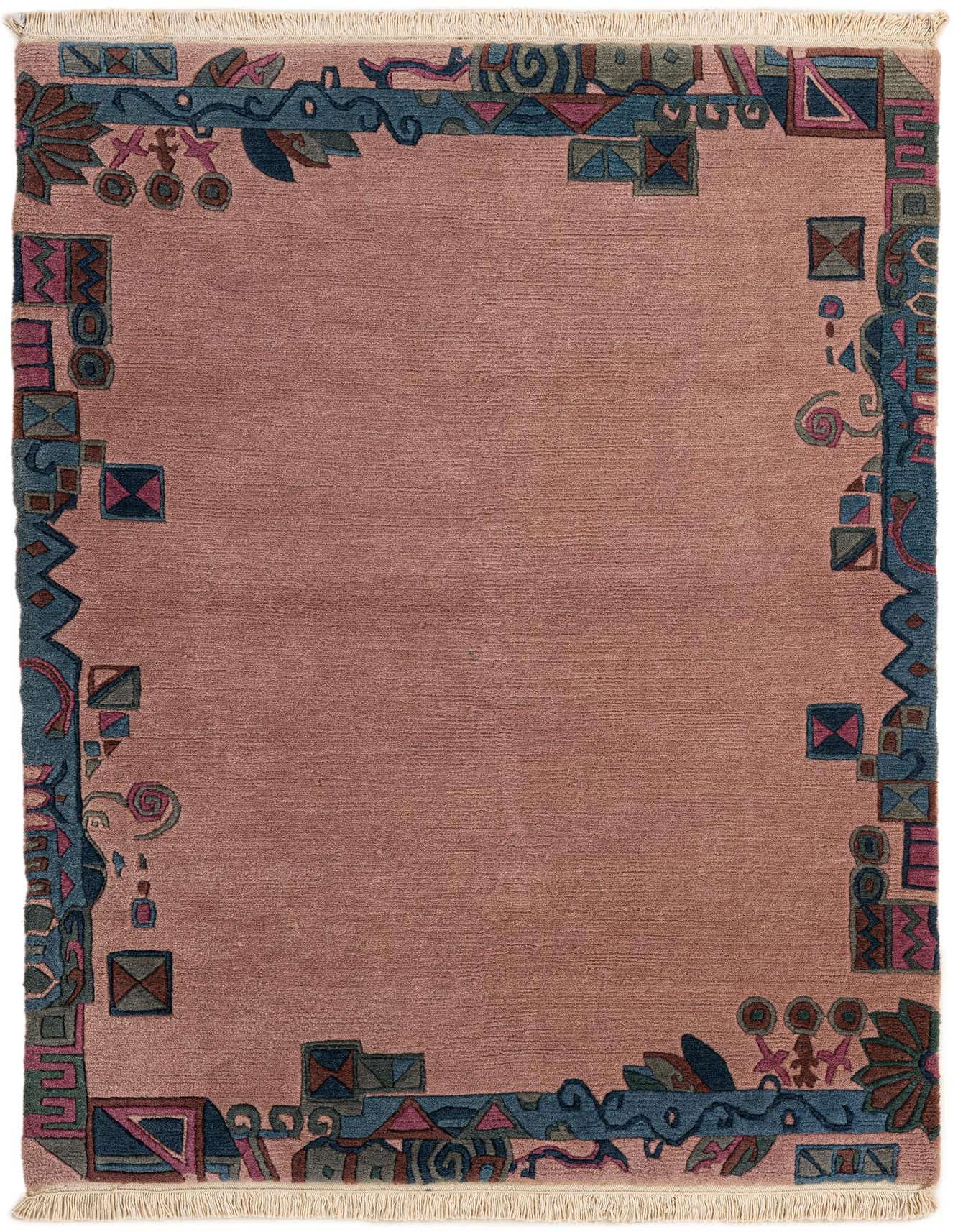 4' 1 x 5' 9 Hand Knotted Tibet Wool Rug