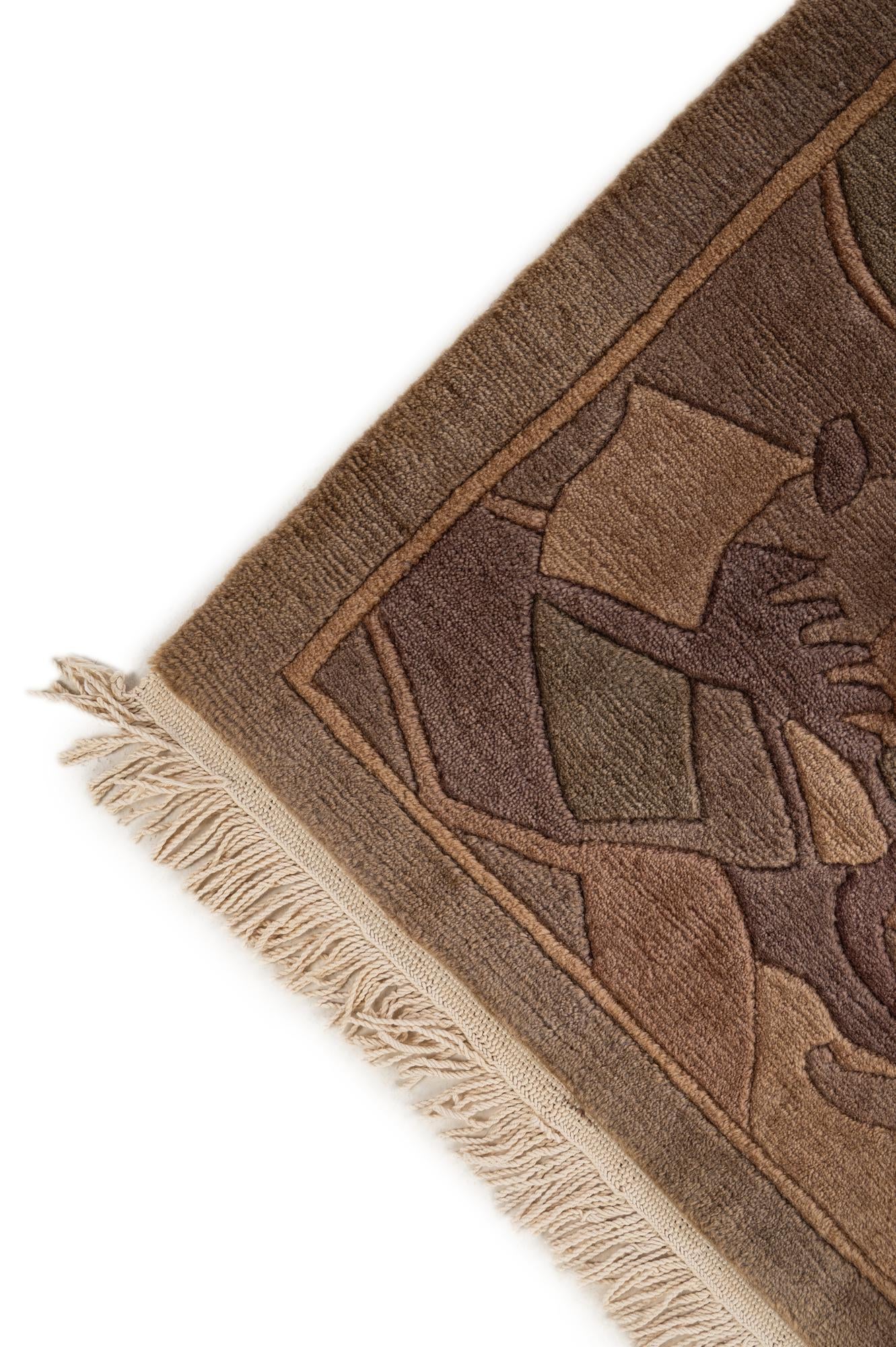 8' 1 x 10' 11 Hand Knotted Tibet Wool Rug