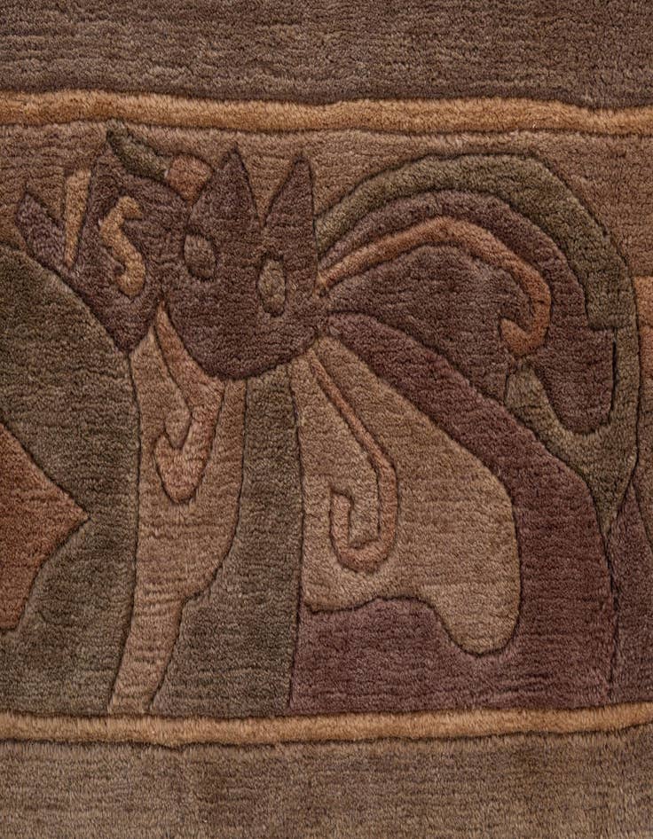 Detail image of 8' 1 x 10' 11  Hand Knotted Tibet Wool Rug