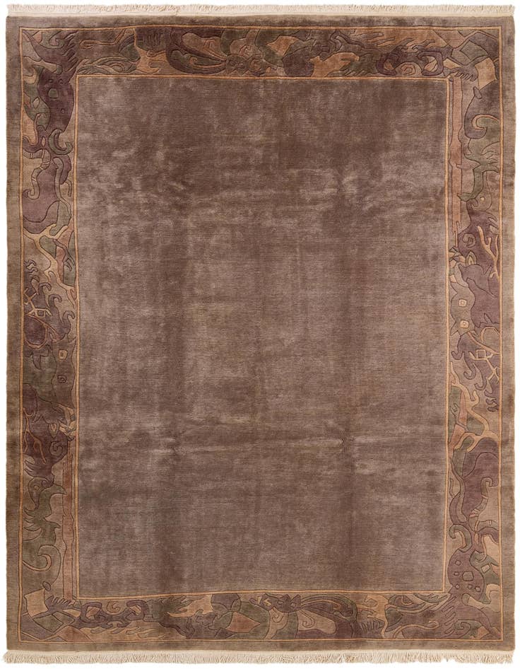 Detail image of 8' 1 x 10' 11 Hand Knotted Tibet Wool Rug