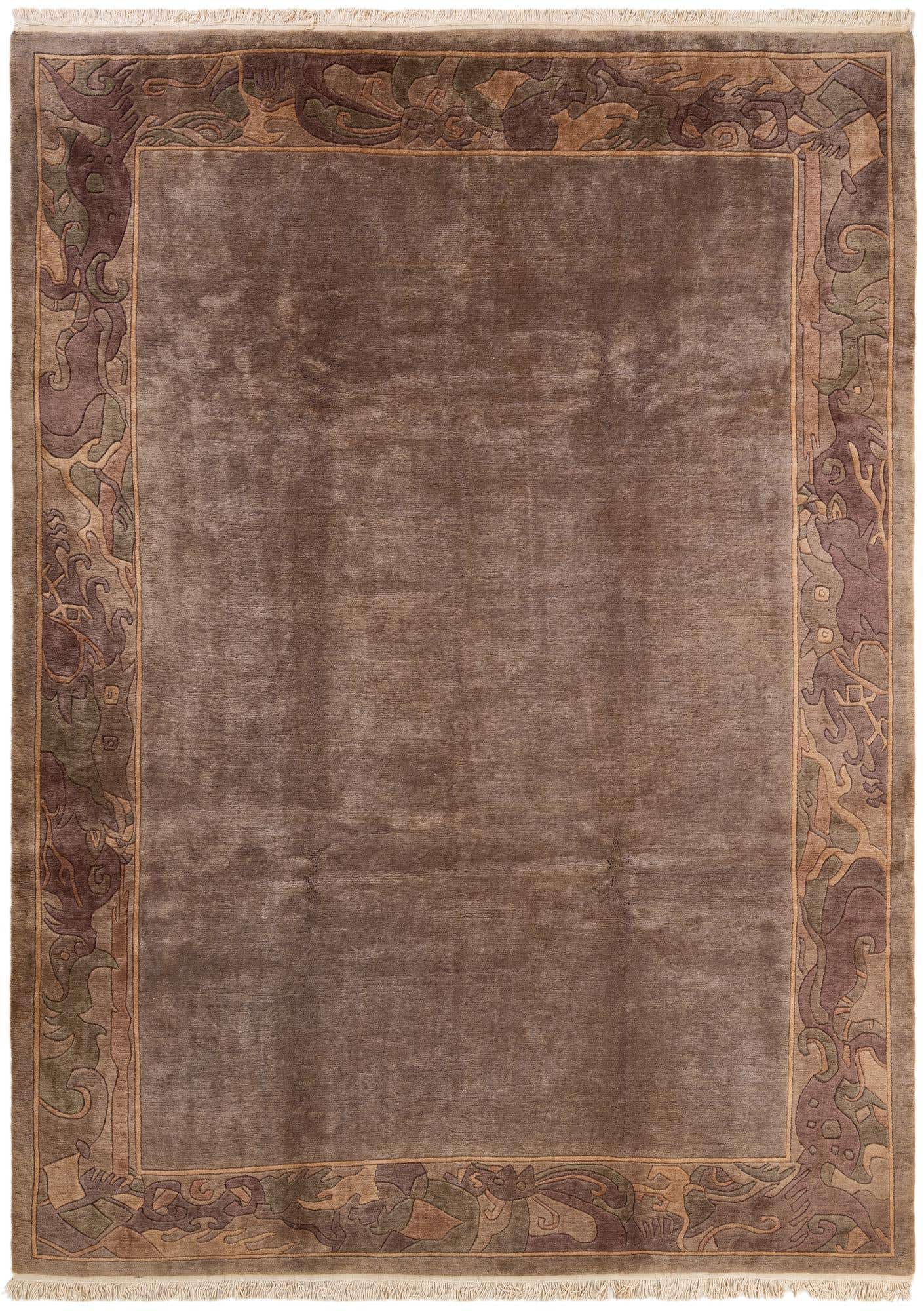 8' 1 x 10' 11 Hand Knotted Tibet Wool Rug