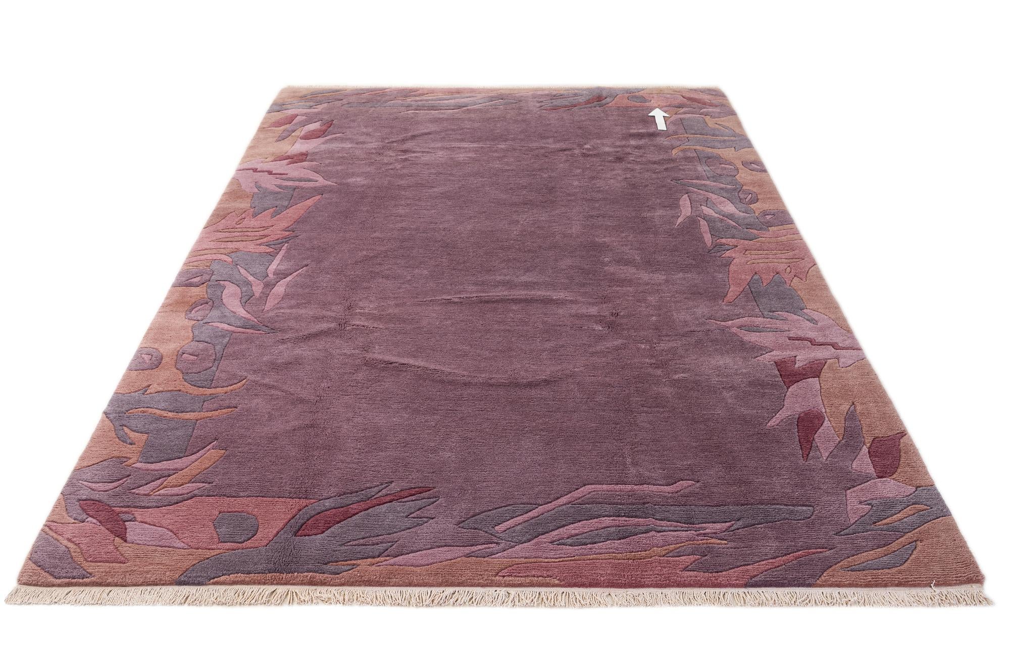 6' 6 x 9' 9 Hand Knotted Tibet Wool Rug