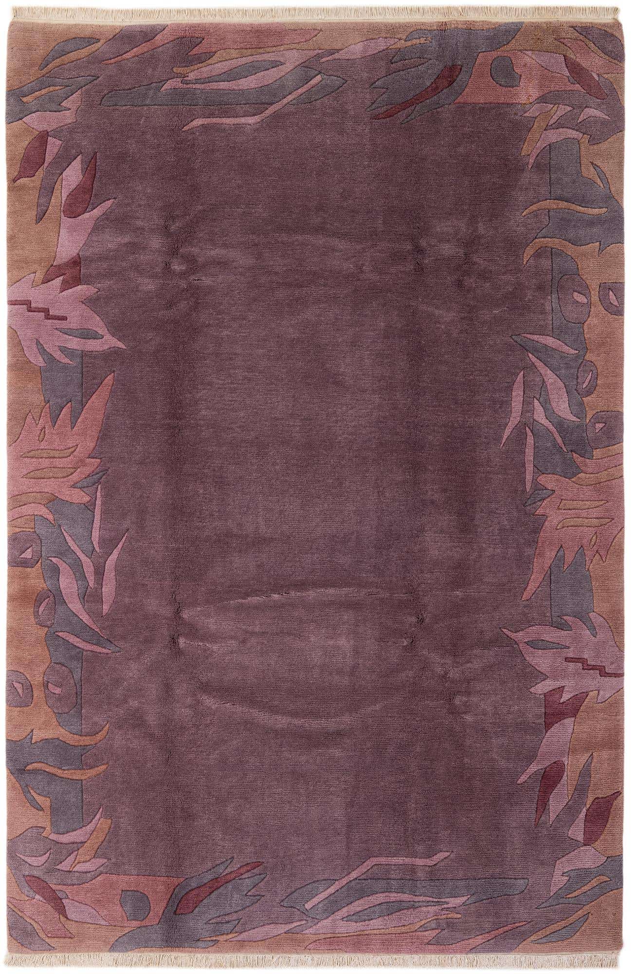 6' 6 x 9' 9 Hand Knotted Tibet Wool Rug