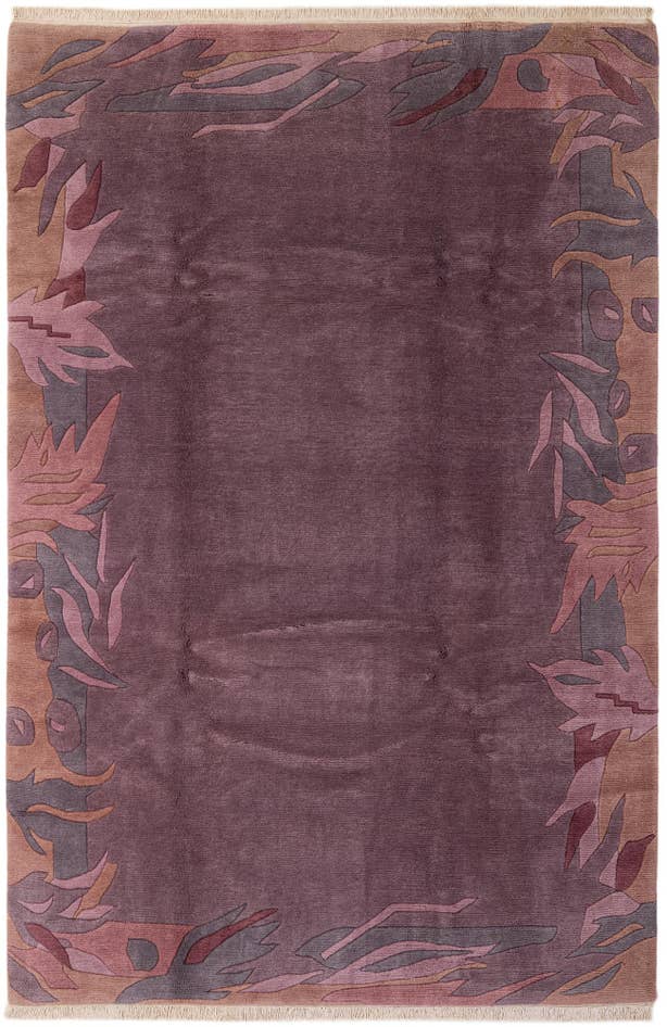 Detail image of 6' 6 x 9' 9 Hand Knotted Tibet Wool Rug