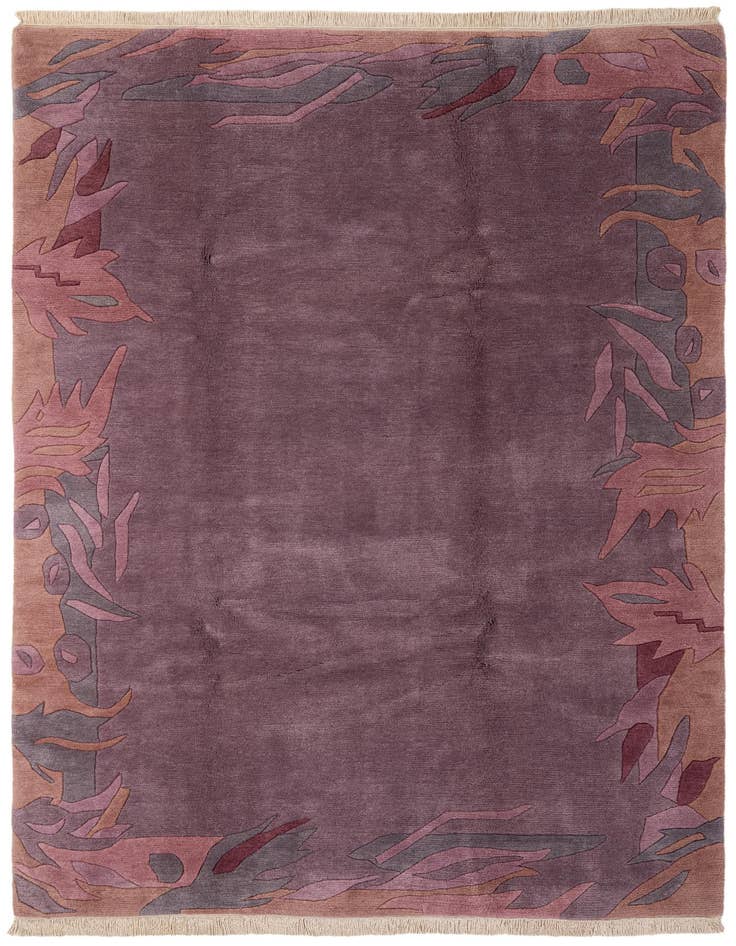 Detail image of 6' 7 x 9' 10 Hand Knotted Tibet Wool Rug