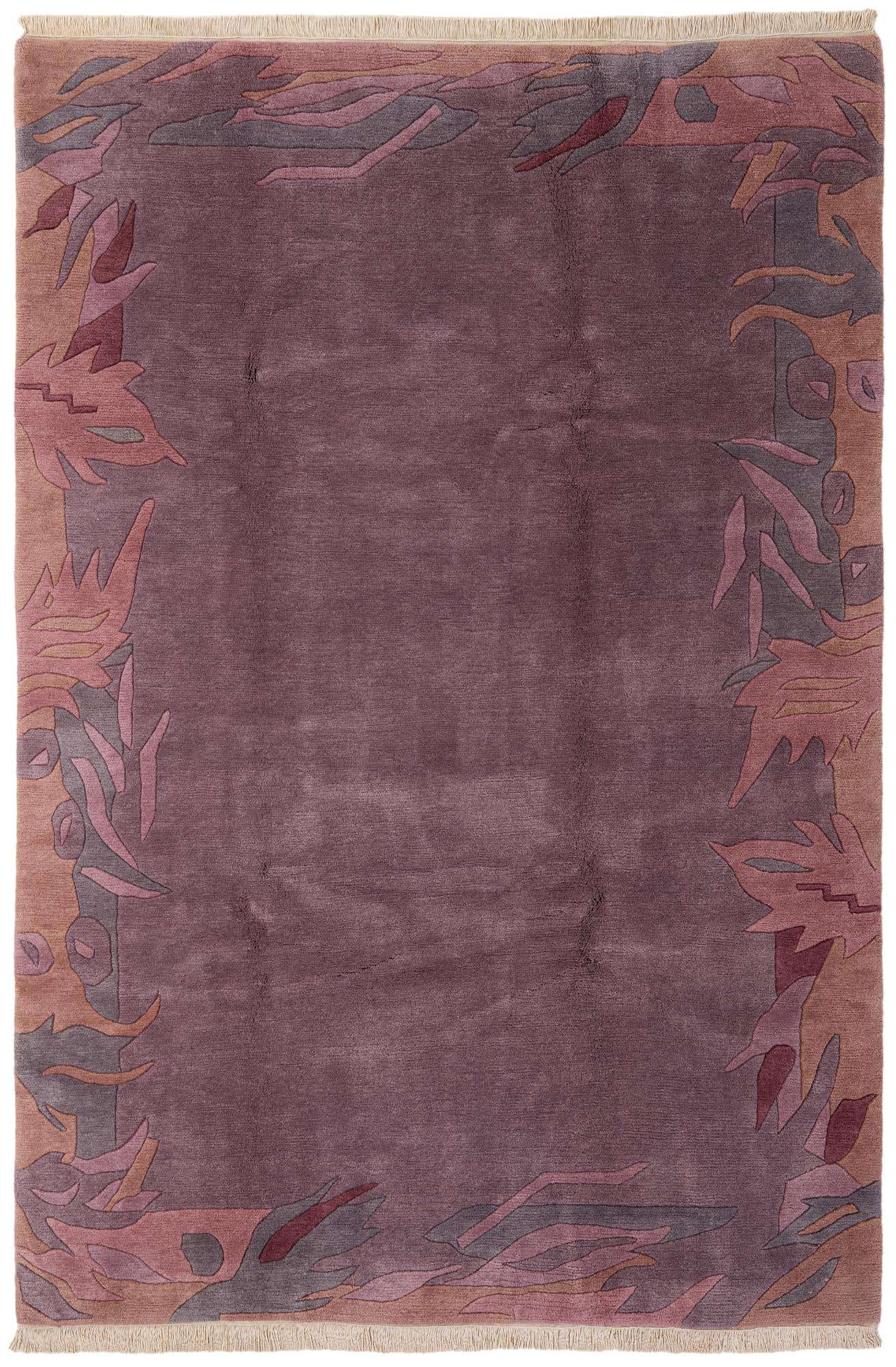 6' 7 x 9' 10 Hand Knotted Tibet Wool Rug