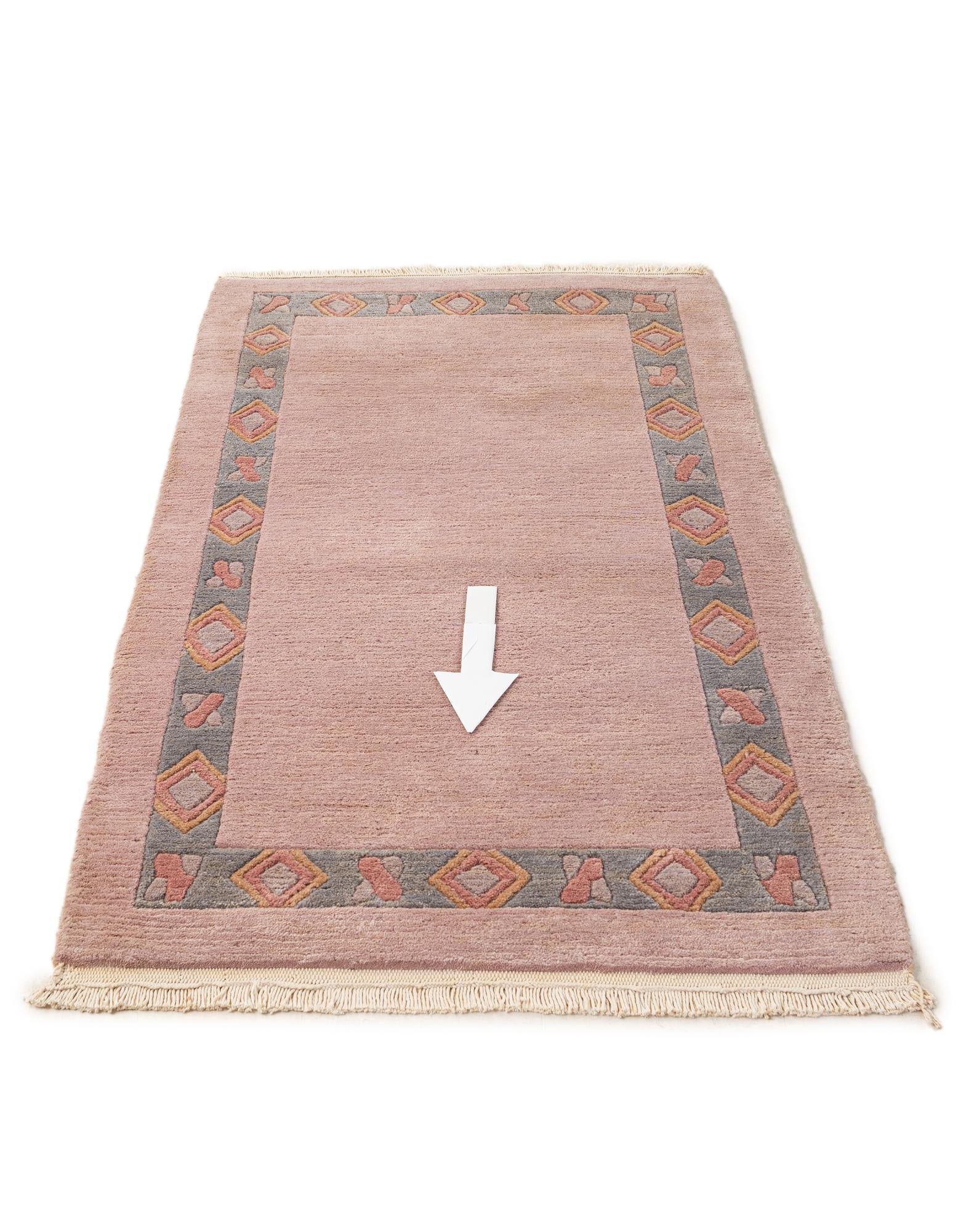 2' 7 x 4' 7 Hand Knotted Tibet Wool Rug