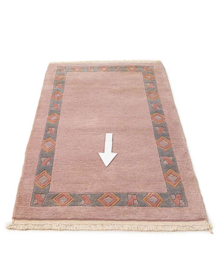 2' 7 x 4' 7 Hand Knotted Tibet Wool Rug