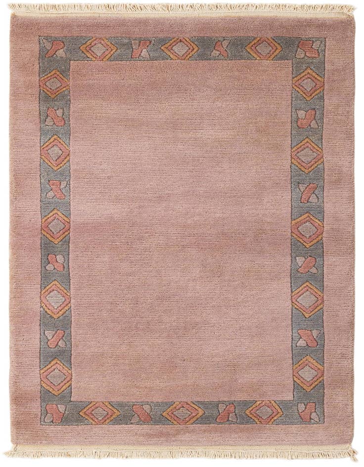 Detail image of 2' 7 x 4' 7 Hand Knotted Tibet Wool Rug