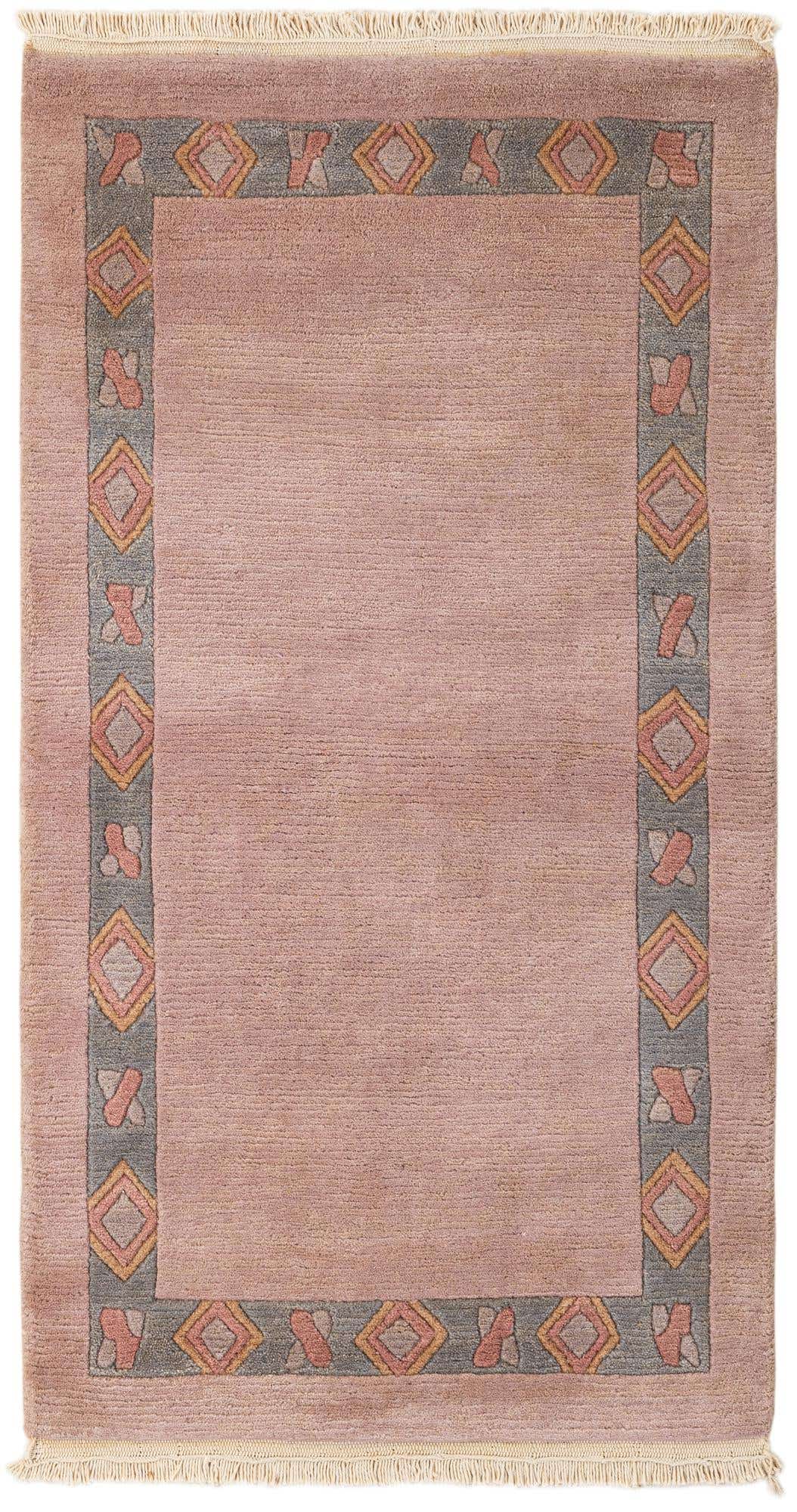 2' 7 x 4' 7 Hand Knotted Tibet Wool Rug