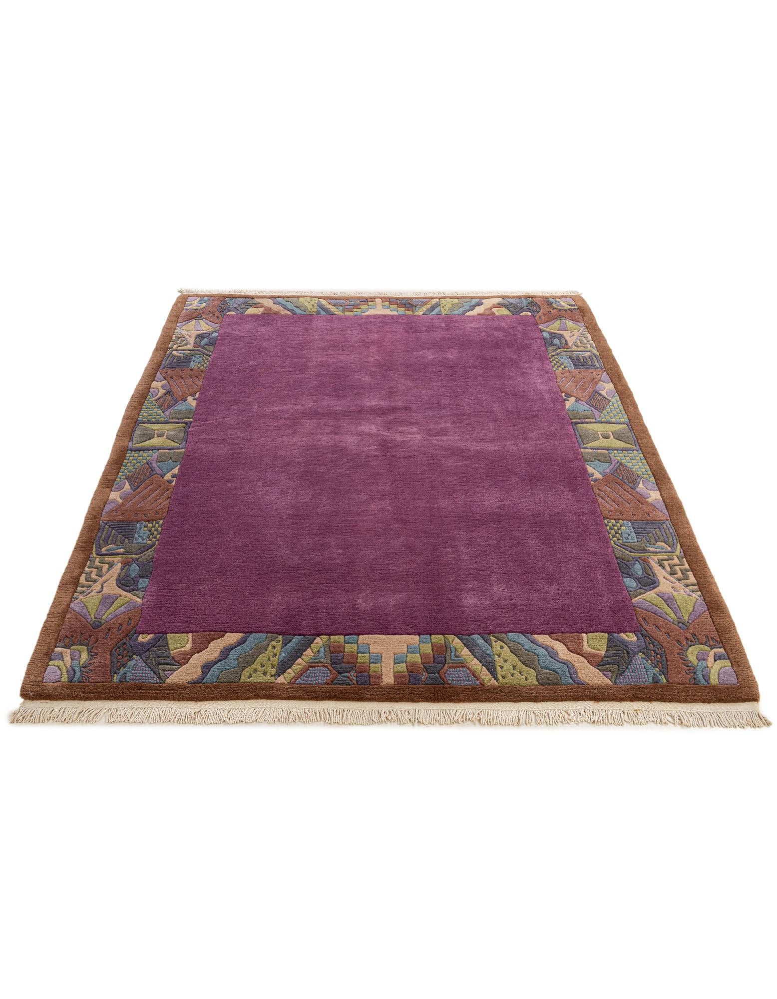 5' 10 x 7' 6 Hand Knotted Tibet Wool Rug
