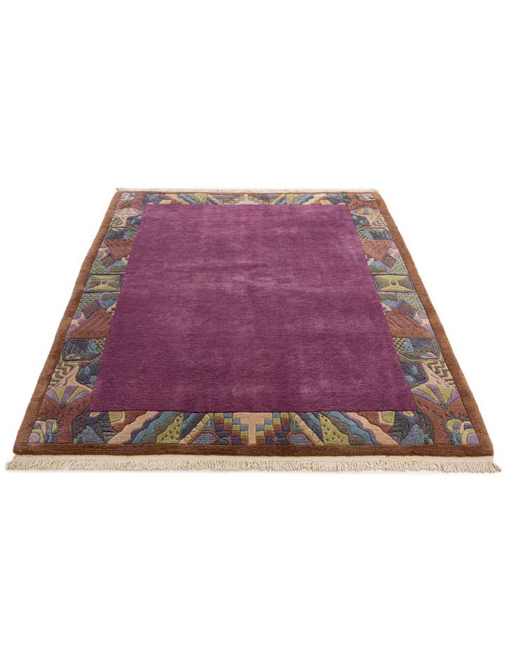 5' 10 x 7' 6 Hand Knotted Tibet Wool Rug