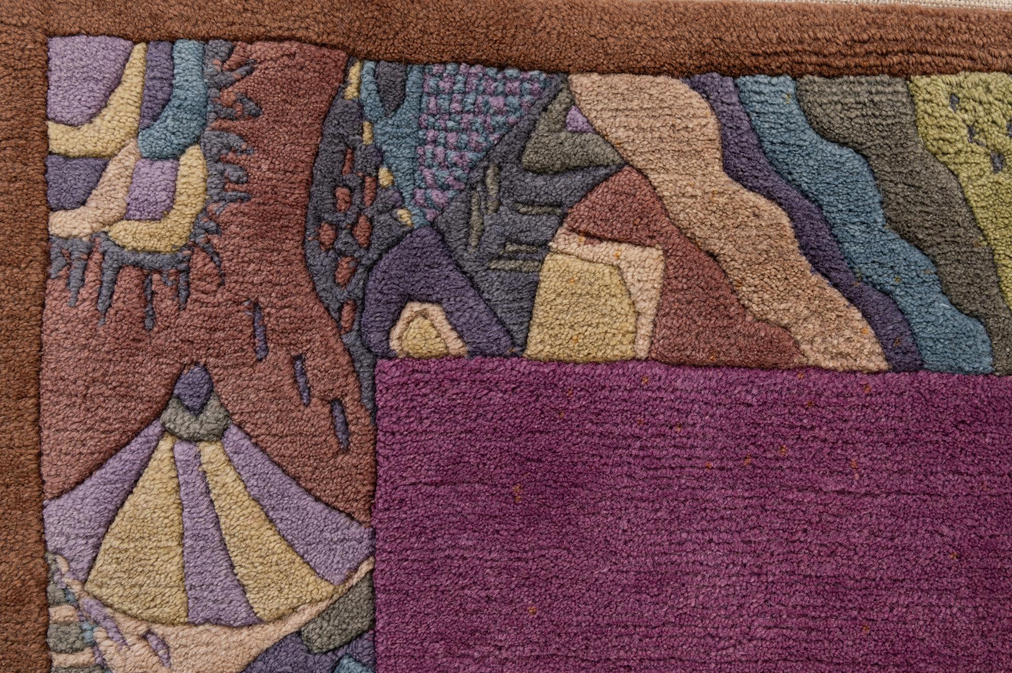 5' 10 x 7' 6 Hand Knotted Tibet Wool Rug