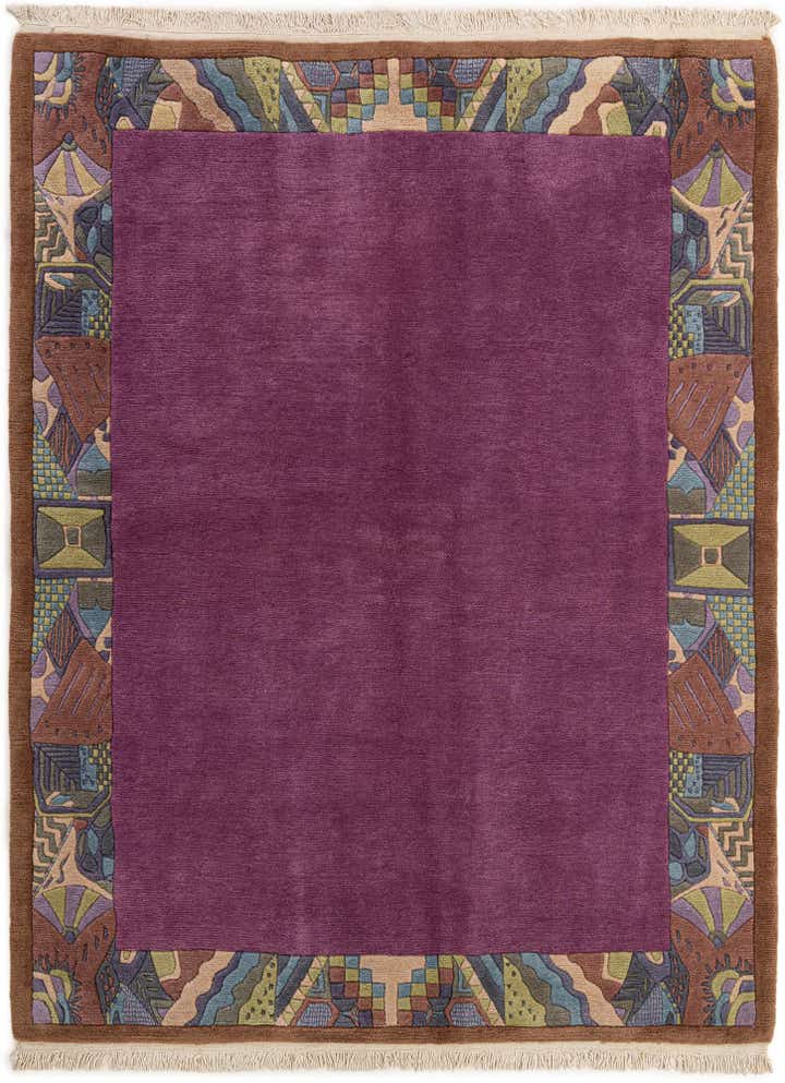 5' 10 x 7' 6 Hand Knotted Tibet Wool Rug