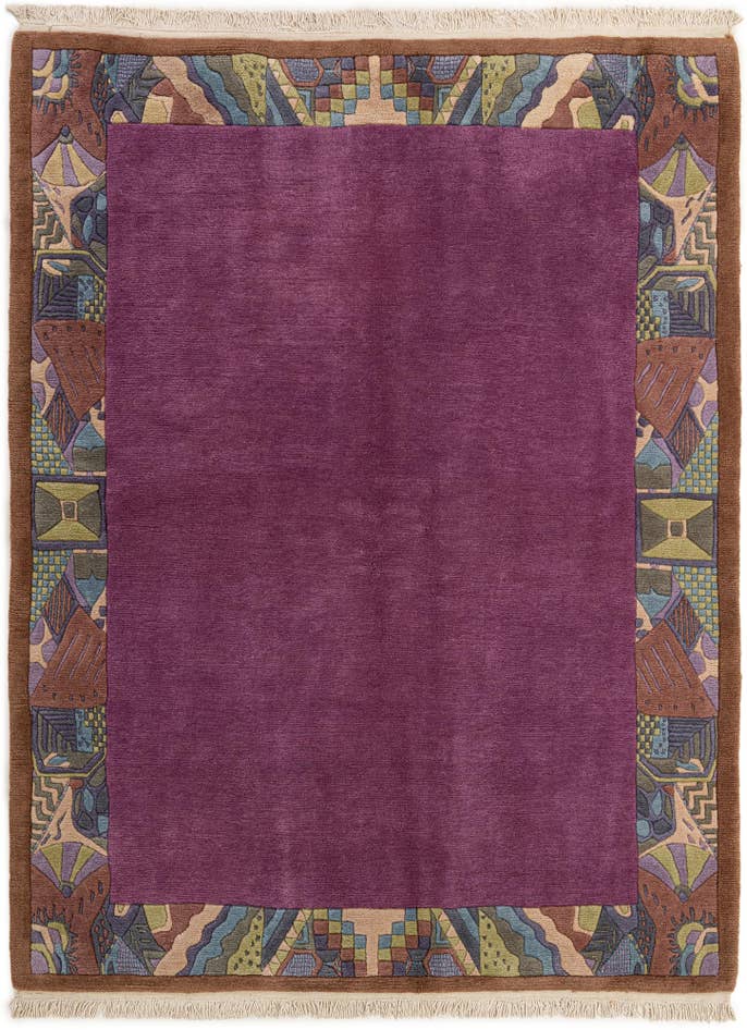Detail image of 5' 10 x 7' 6 Hand Knotted Tibet Wool Rug