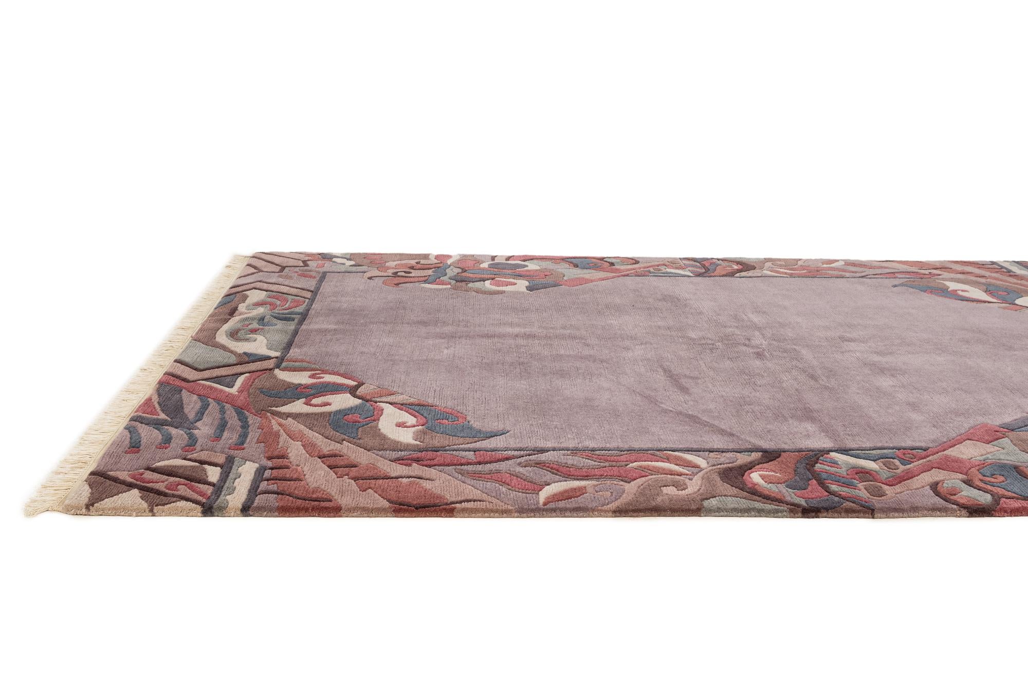 155cm x 245cm anudado a mano Tibet Alfombra Lana