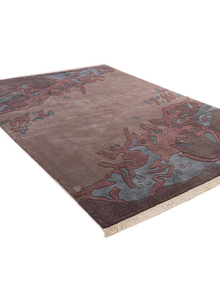 Detail image of 5' 8 x 7' 11  Hand Knotted Tibet Wool Rug