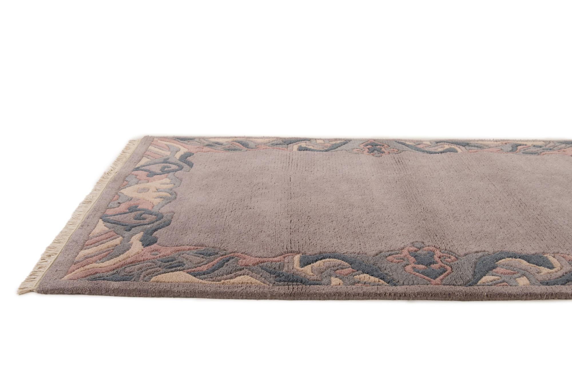 4' x 5' 11 Hand Knotted Tibet Wool Rug