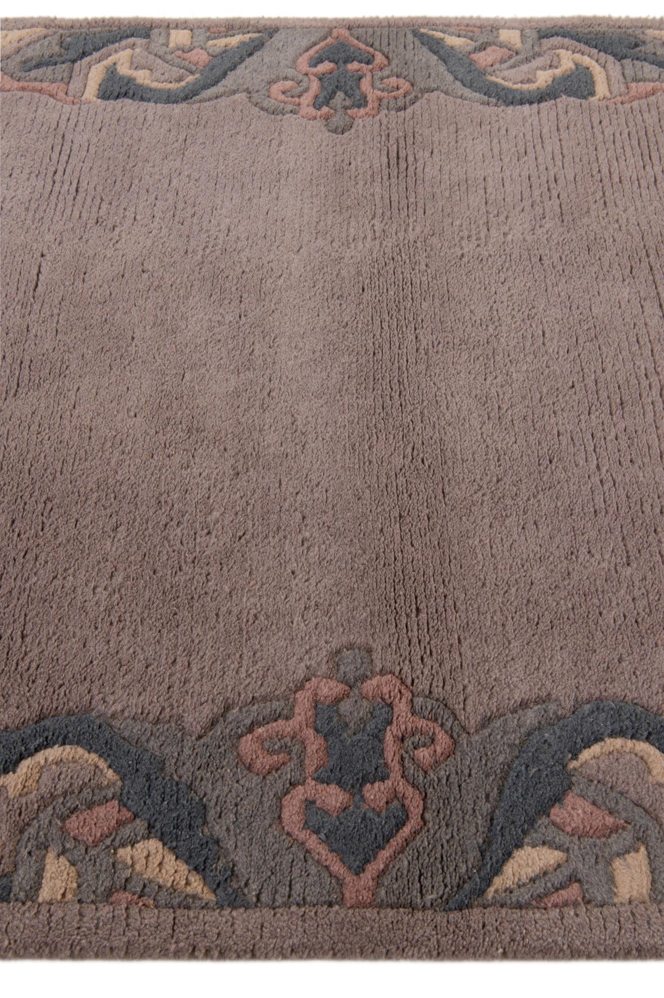 4' x 5' 11 Hand Knotted Tibet Wool Rug