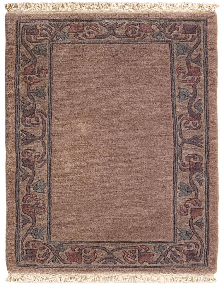 Detail image of 2' 5 x 4' 6 Hand Knotted Tibet Wool Rug