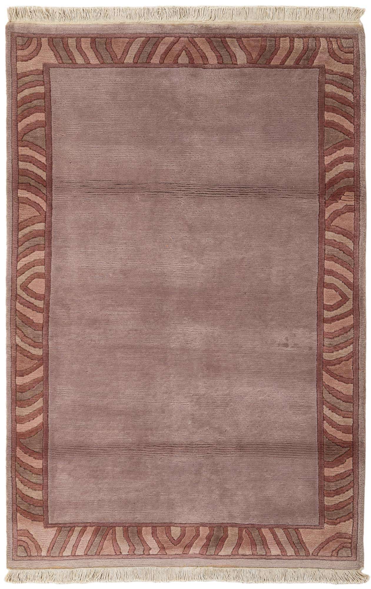 3' 10 x 5' 9 Hand Knotted Tibet Wool Rug