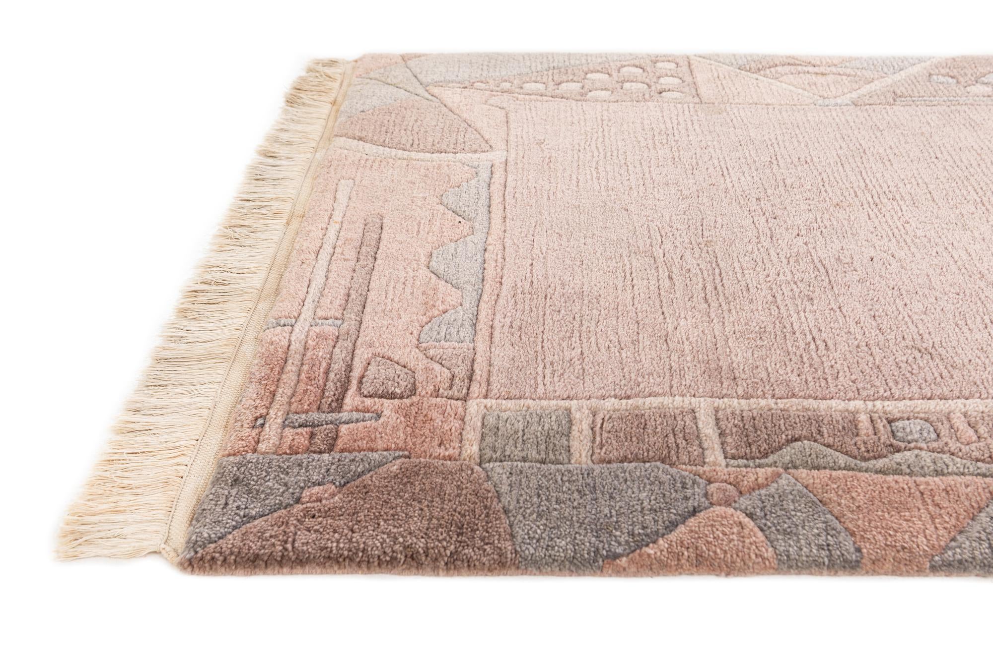 3' 1 x 5' 6 Hand Knotted Tibet Wool Rug