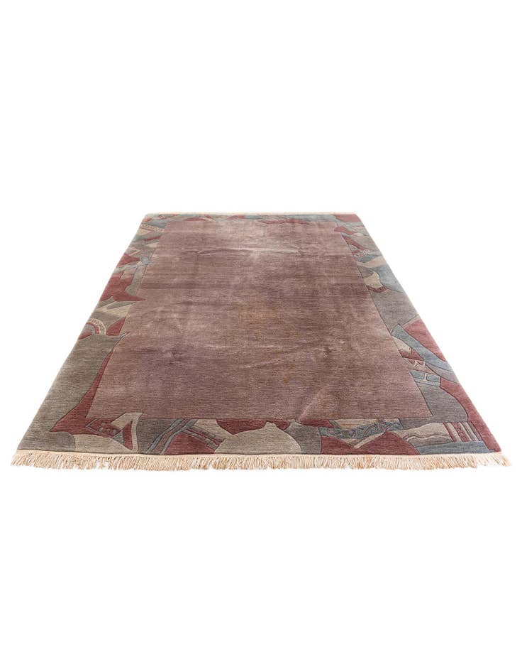 Detail image of 6' 8 x 9' 8 Hand Knotted Tibet Wool Rug