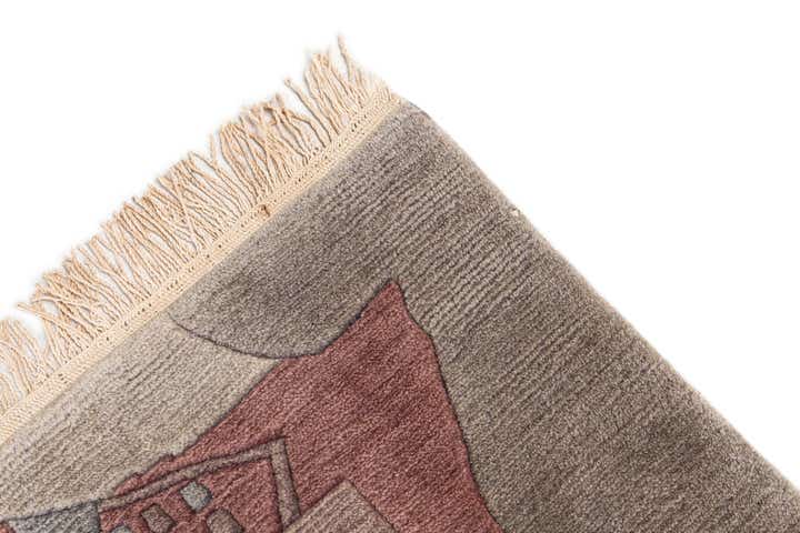 6' 8 x 9' 8 Hand Knotted Tibet Wool Rug