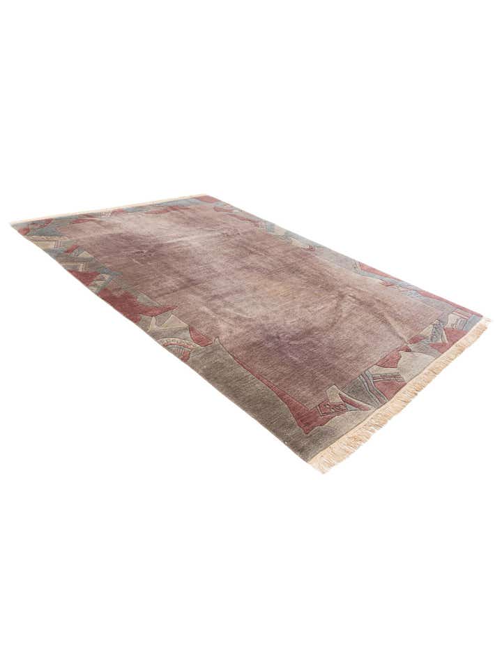 6' 8 x 9' 8 Hand Knotted Tibet Wool Rug