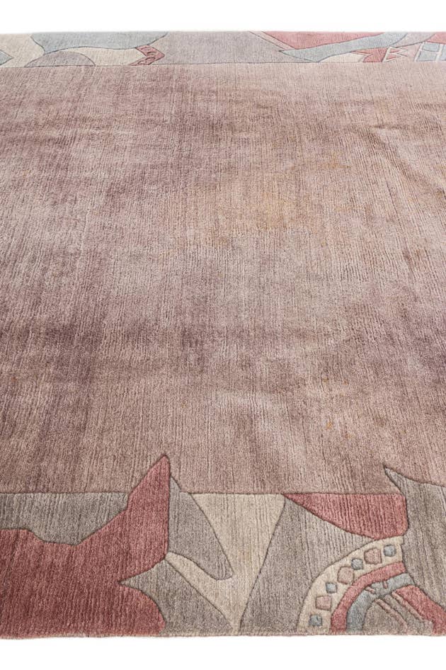 Detail image of 6' 8 x 9' 8 Hand Knotted Tibet Wool Rug