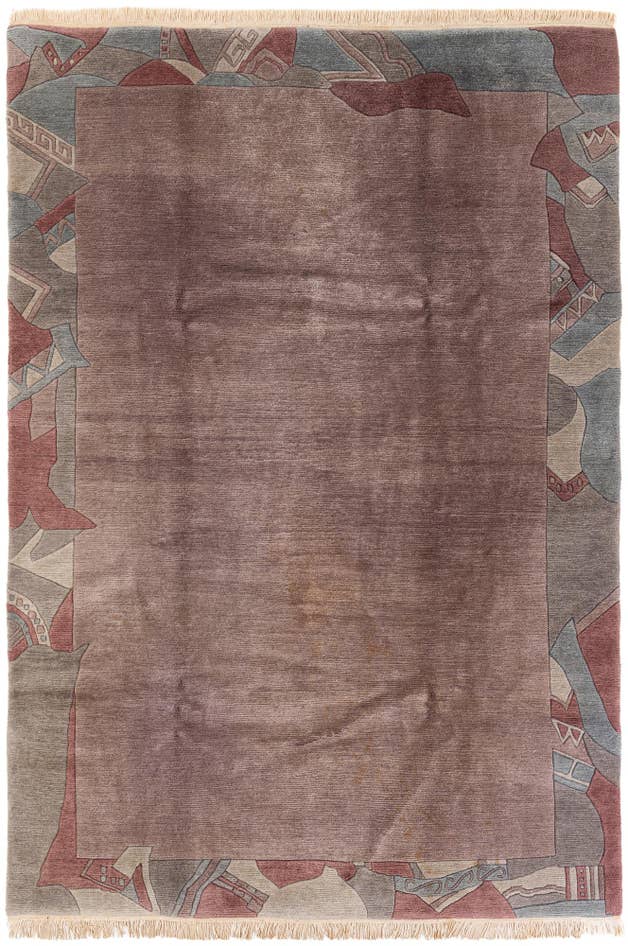Detail image of 6' 8 x 9' 8 Hand Knotted Tibet Wool Rug