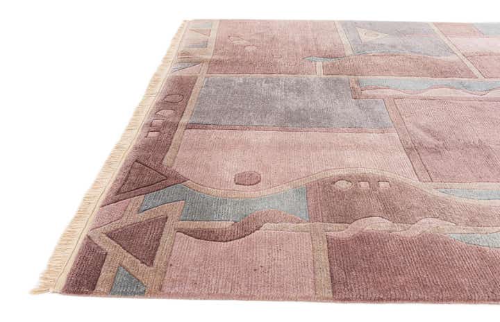 6' 7 x 9' 10 Hand Knotted Tibet Wool Rug