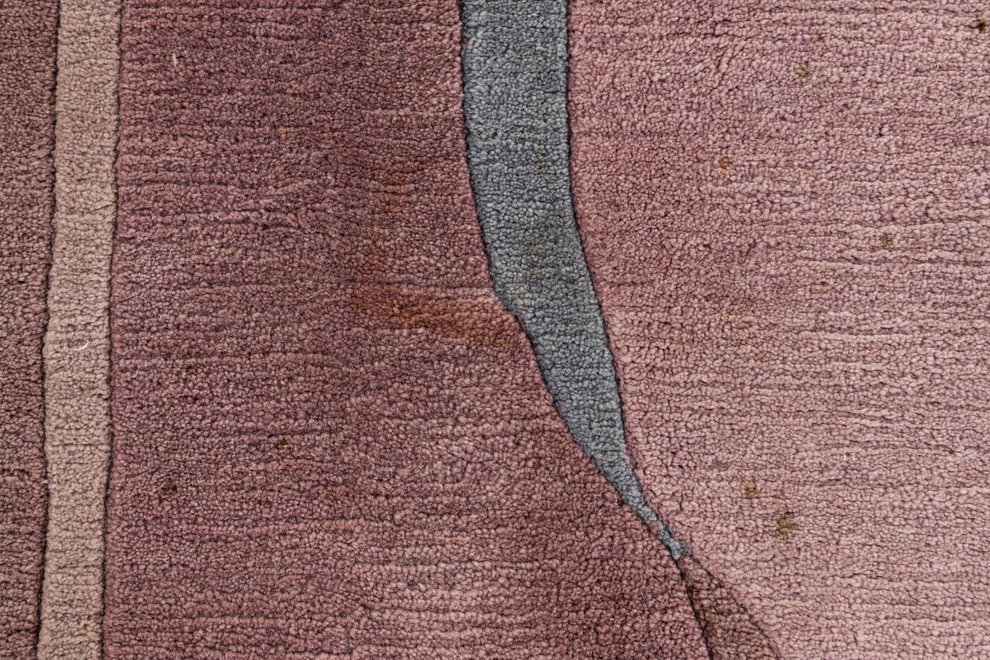 6' 7 x 9' 10 Hand Knotted Tibet Wool Rug