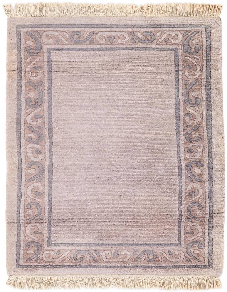 Detail image of 3' 2 x 5' 3 Hand Knotted Tibet Wool Rug