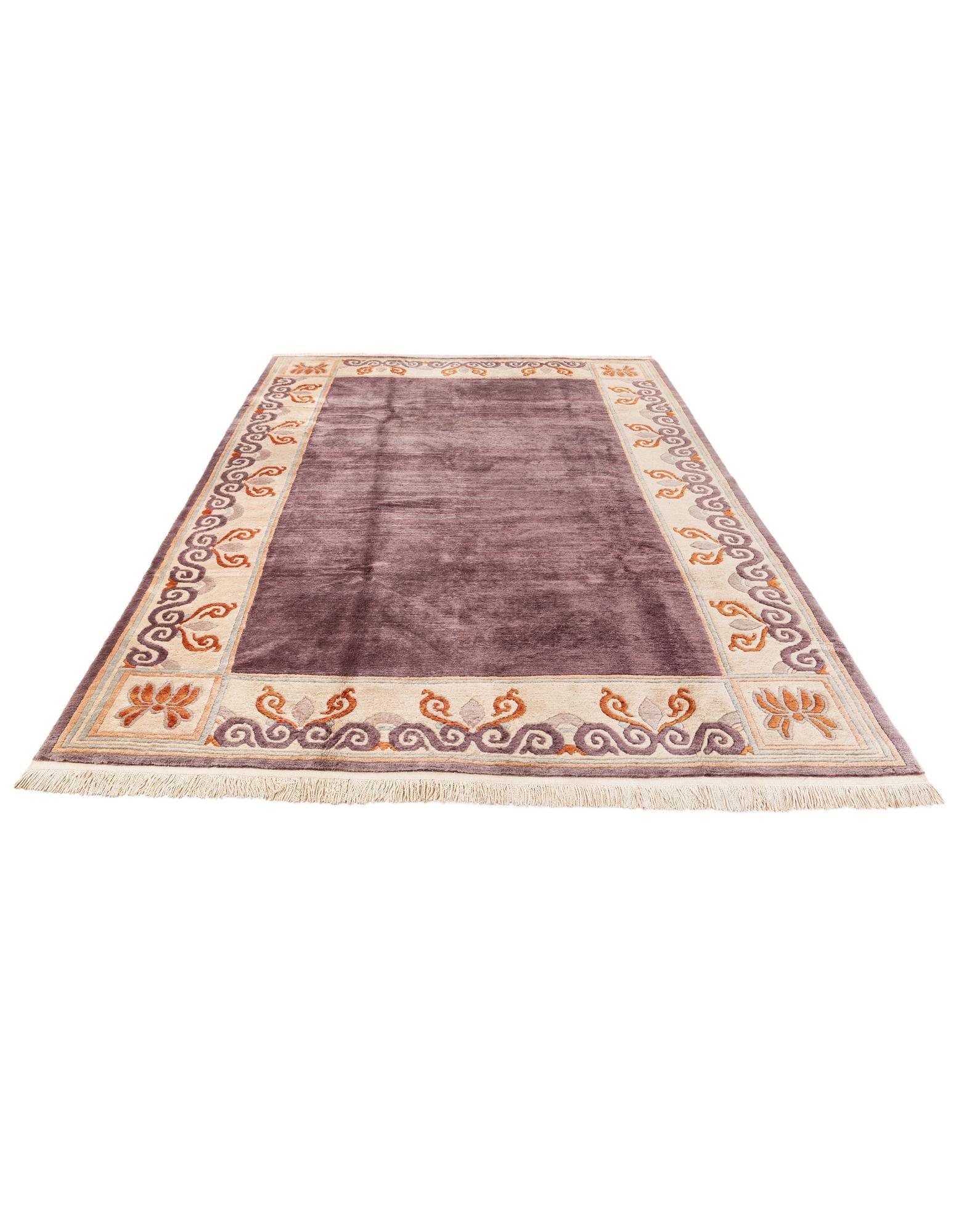 6' 6 x 9' 7 Hand Knotted Tibet Wool Rug