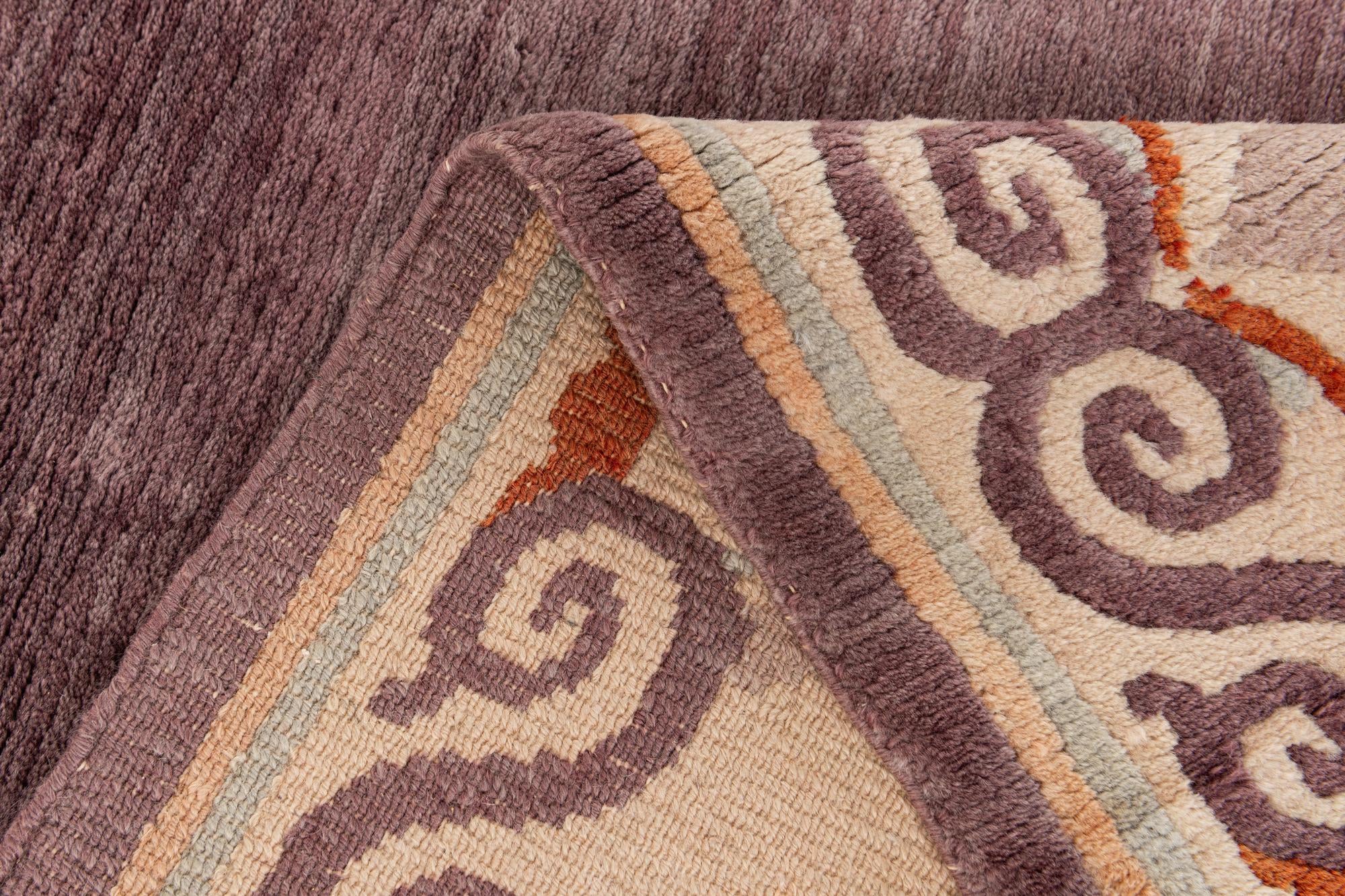 6' 6 x 9' 7 Hand Knotted Tibet Wool Rug
