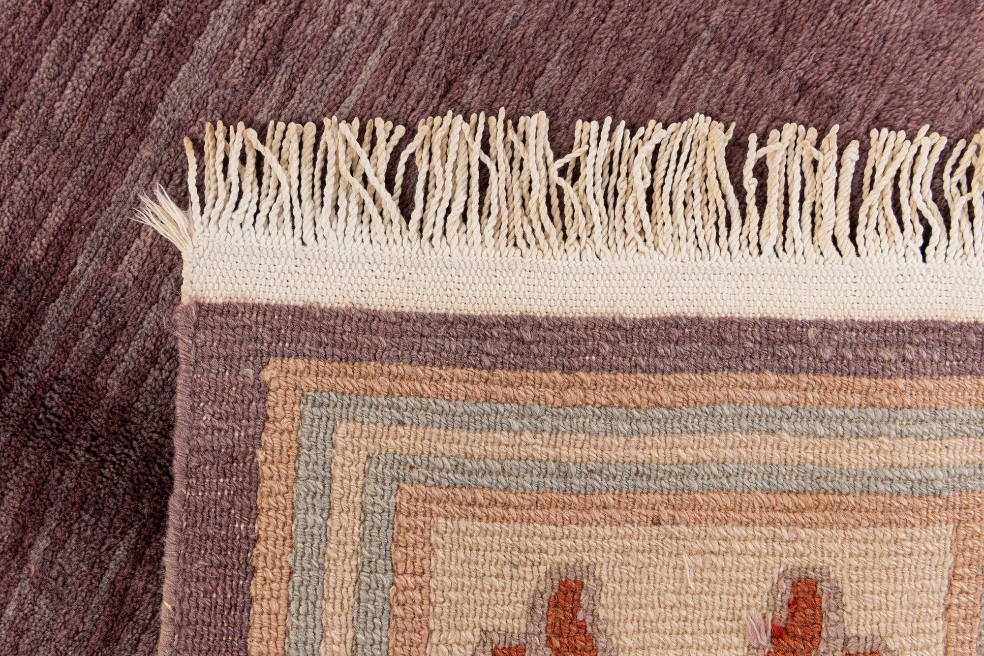 6' 6 x 9' 7 Hand Knotted Tibet Wool Rug