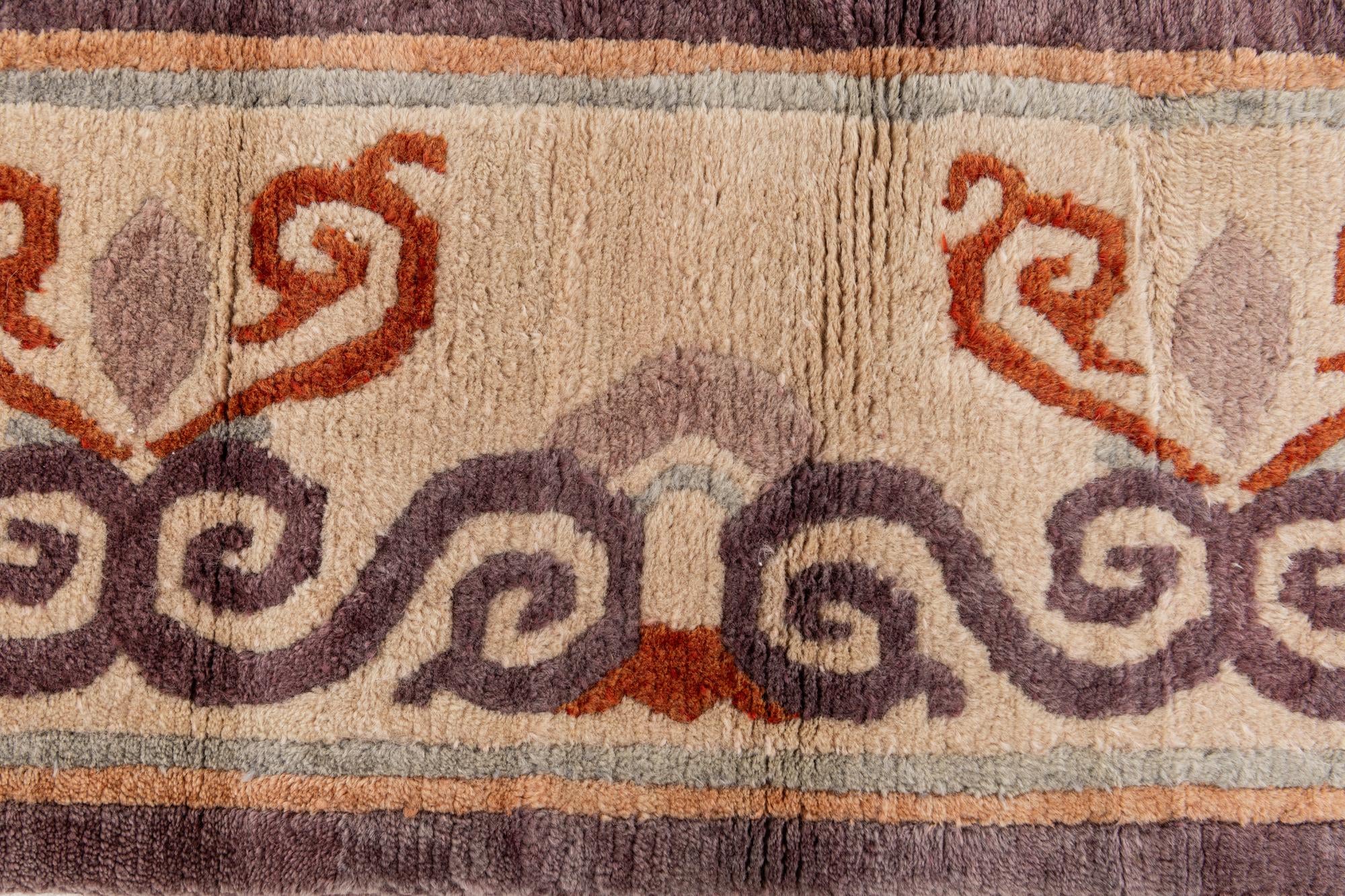 6' 6 x 9' 7 Hand Knotted Tibet Wool Rug