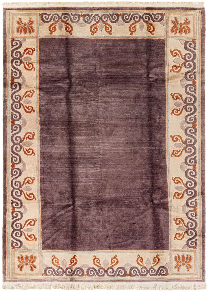 6' 6 x 9' 7 Hand Knotted Tibet Wool Rug