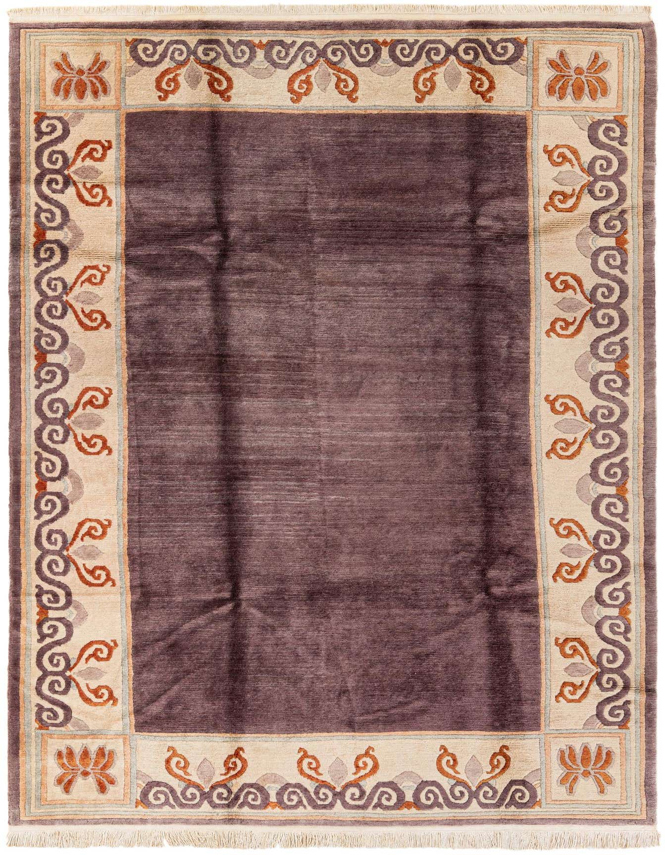 6' 6 x 9' 7 Hand Knotted Tibet Wool Rug
