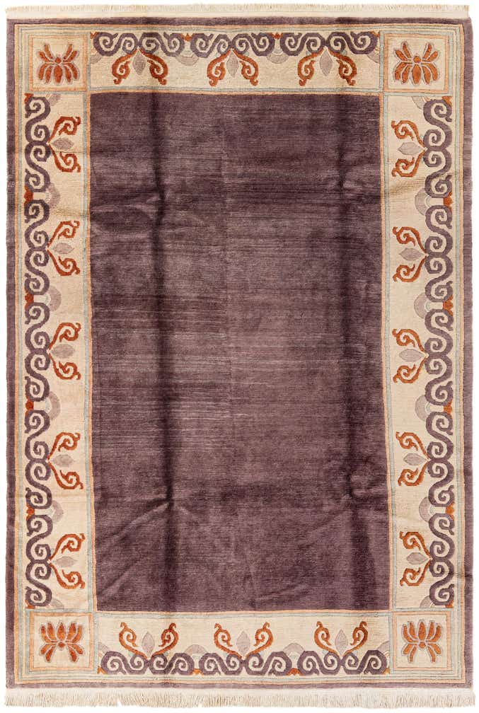 6' 6 x 9' 7 Hand Knotted Tibet Wool Rug