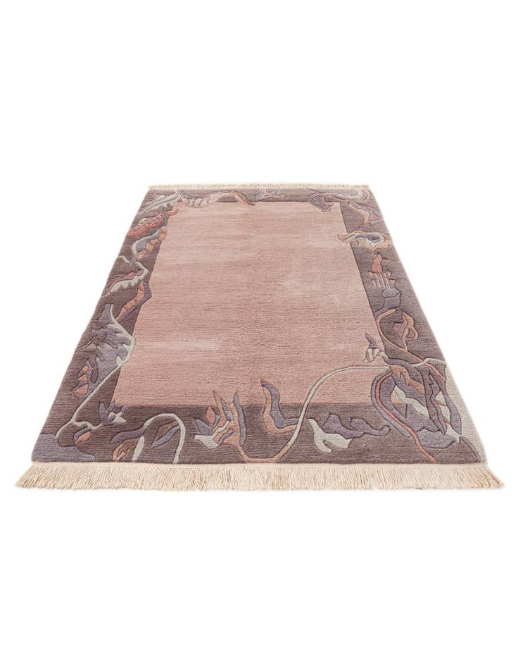 Detail image of 4' x 5' 10  Hand Knotted Tibet Wool Rug